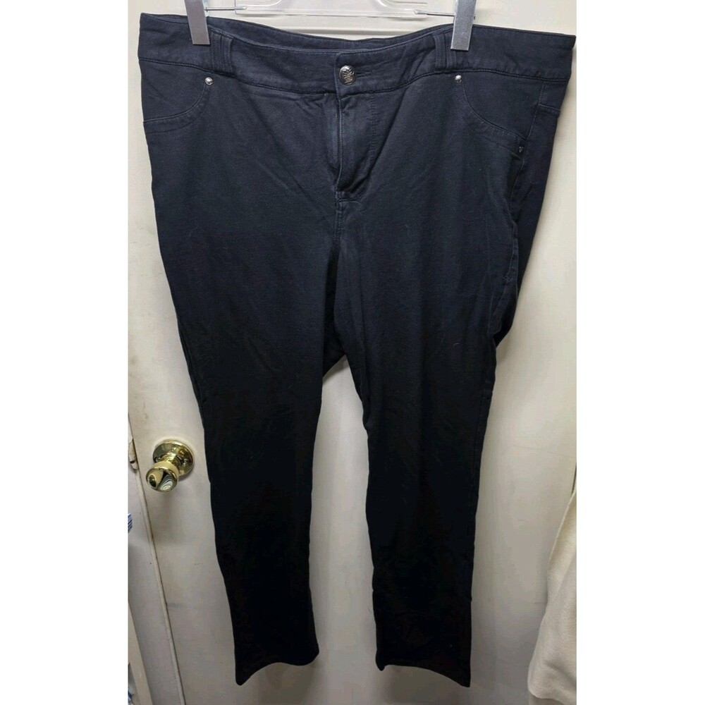 Lane Bryant Plus Size 20 Black Ponte Skinny Pants
